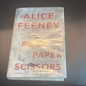 Alice Feeney "Rock Paper Scissors" Hardcover Novel - White & Red Cover